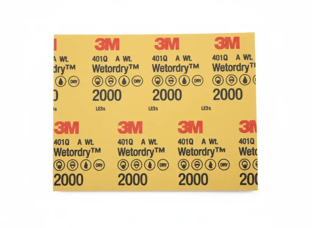 LIJA DE AGUA AMARILLA 3M #2000