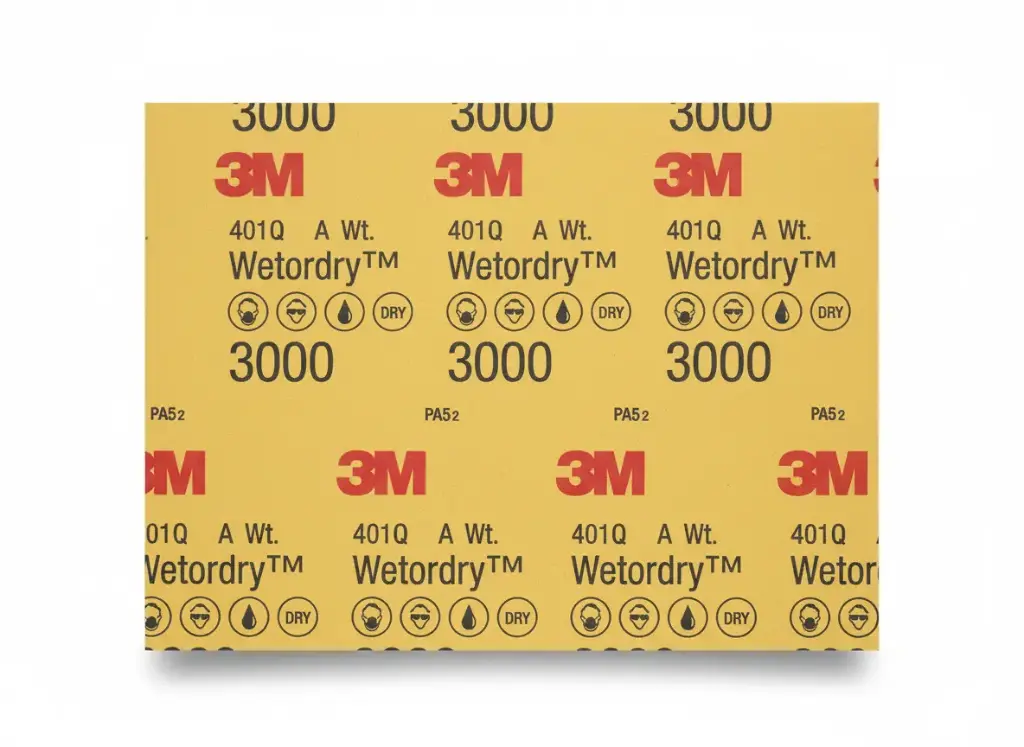 LIJA DE AGUA AMARILLA 3M #3000