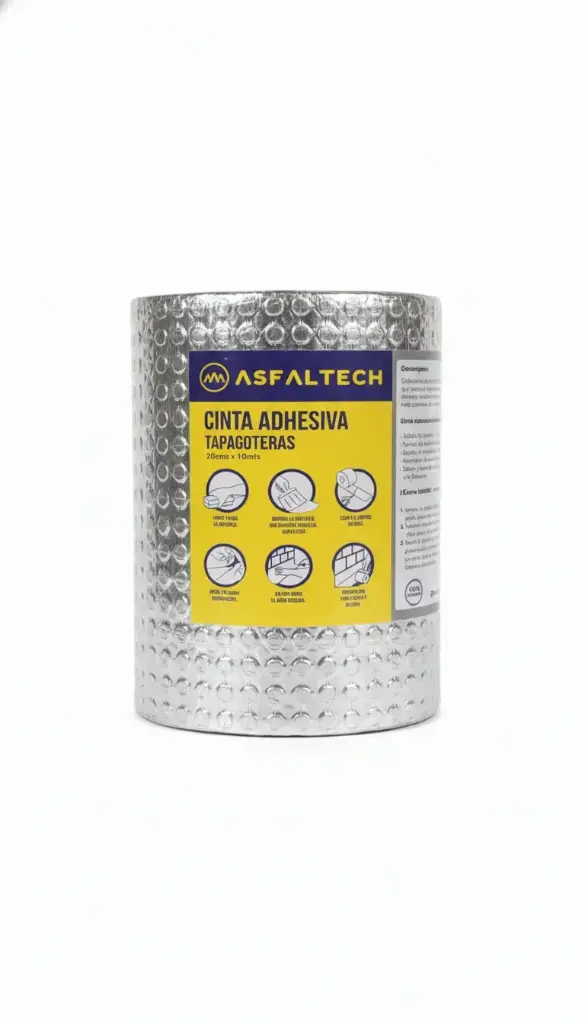 CINTA TAPAGOTERAS ADHESIVA ASFALTECH 20x10M