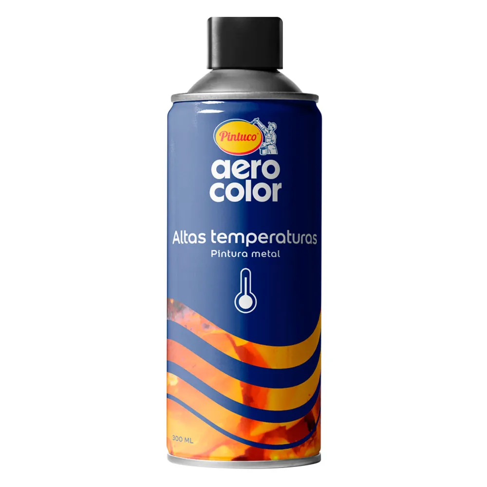 AEROCOLOR ALTAS TEMPERATURAS ALUMINIO PINTUCO 300ML (10283230) (5893700)