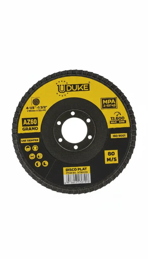 DISCO FLAP 4 1/2" UDUKE #60 (115MM X 22MM) (HT60020)