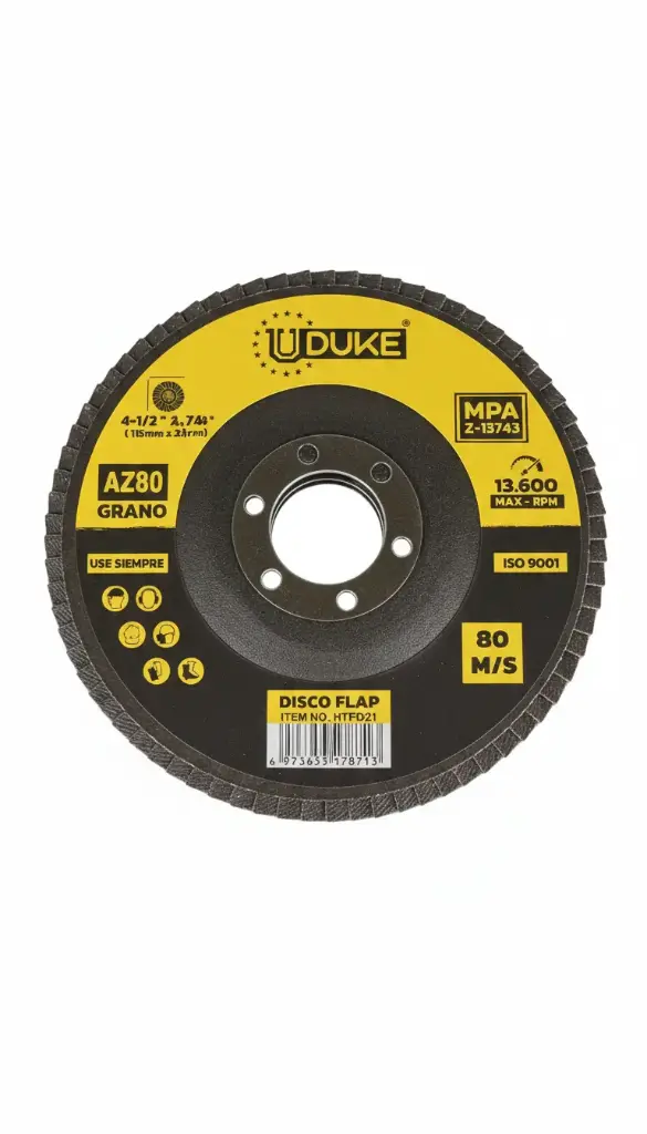 DISCO FLAP UDUKE 7" GRANO #80 (180MM X 22MM) (HT60024)