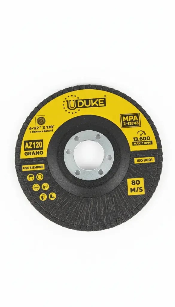 DISCO FLAP 4 1/2" UDUKE #120 (115MM X 22MM)