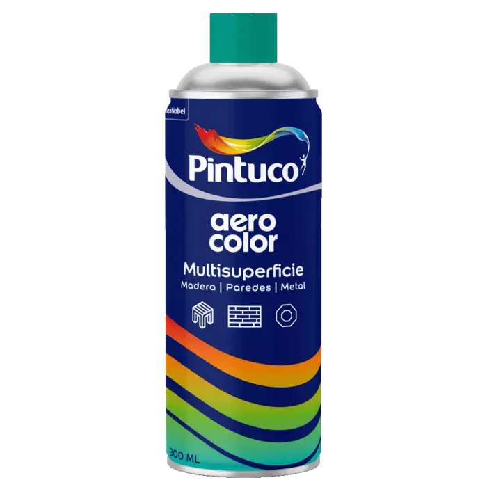 AEROCOLOR MULTISUPERFICIE ROJO OSCURO BRILLANTE PINTUCO 300ML