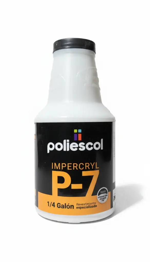 IMPERMEABILIZANTE IMPERCRYL P-7 BLANCO POLIESCOL 1/4 GALON
