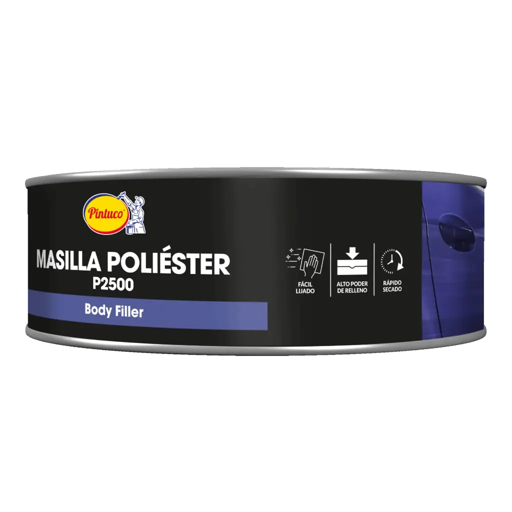 MASILLA POLIESTER P2500 PINTUCO 1200 GRAMOS 1/4 GALON (10283793)