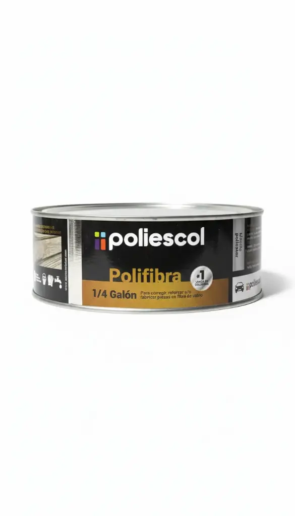 MASILLA POLIFIBRA POLIESCOL 1/4 GALON