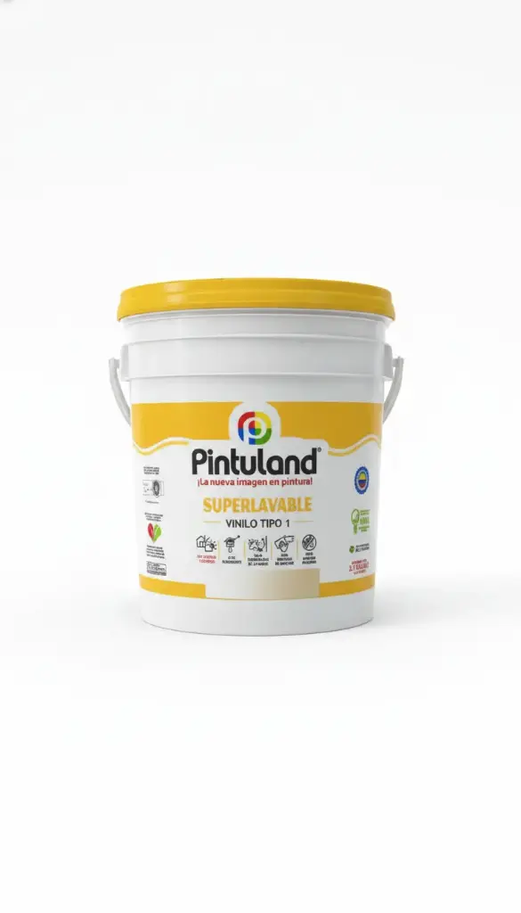 VINILO SUPERLAVABLE TIPO 1 BLANCO ARENA PINTULAND CUBETA 50720048