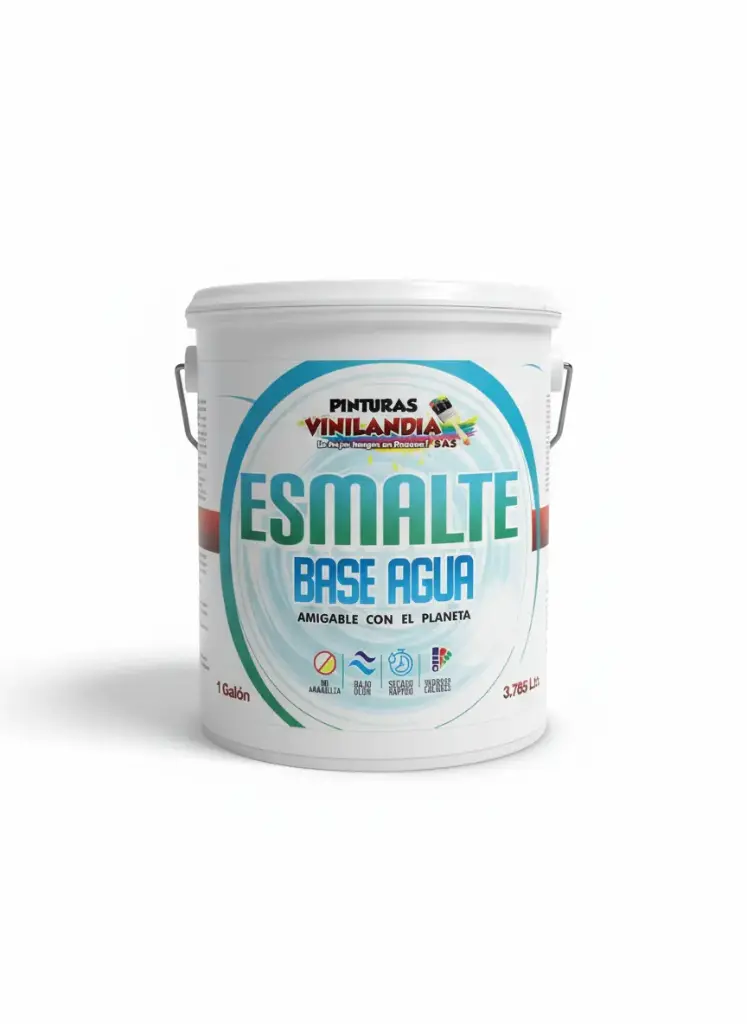 ESMALTE BASE AGUA BLANCO VINILANDIA GALON