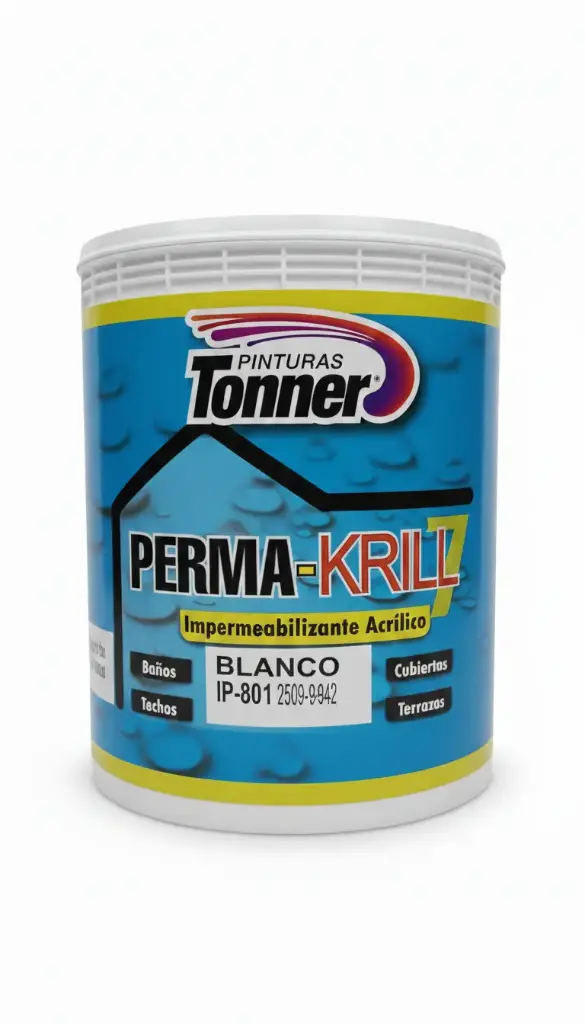 IMPERMEABILIZANTE ACRILICO BASE AGUA BLANCO TONNER GALON