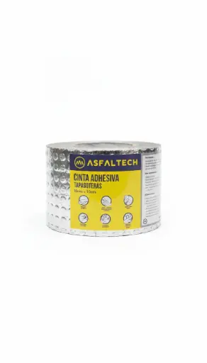 [CA001] CINTA TAPAGOTERAS ADHESIVA ASFALTECH 10x10M