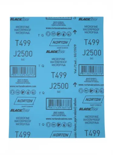 [7891345436776] LIJA AZUL MICROFINA T499 230X280 #2500 (77696093853) NORTON