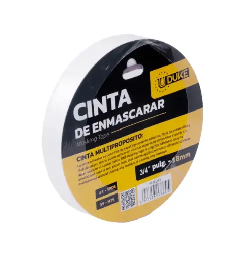 [6973653178645] CINTA ENMASCARAR 3/4" X 43 YRDS 39M UDUKE (HT40283)