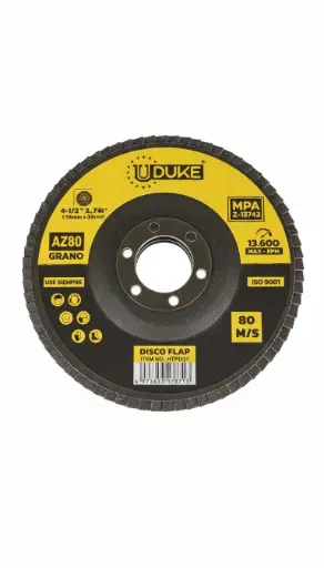 [6973653178737] DISCO FLAP UDUKE 7" GRANO #80 (180MM X 22MM) (HT60024)