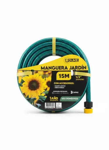 [7708294276462] MANGUERA DE JARDIN UDUKE USO DOMESTICO X 15 METROS (SUAN)

