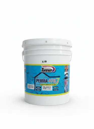 [IP-801CP] IMPERMEABILIZANTE ACRILICO BASE AGUA BLANCO CUÑETE TONNER