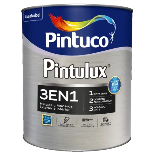 [7704488198251] ESMALTE PINTULUX 3EN1 NEGRO T-95 PINTUCO 1/4 GALON (10335128)