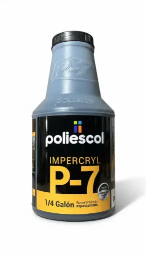 [330505] IMPERMEABILIZANTE IMPERCRYL P-7 NEGRO POLIESCOL 1/4 GALON