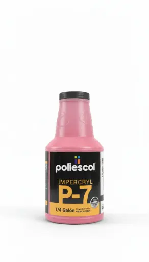 [330605] IMPERMEABILIZANTE IMPERCRYL P-7 ROJO  POLIESCOL 1/4 GALON