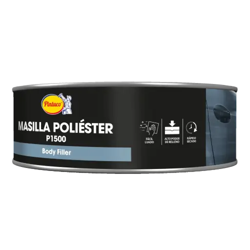 [7704488226367] MASILLA POLIESTER P1500  PINTUCO 750 GRAMOS 1/4 GALON (10381821) (5899562)