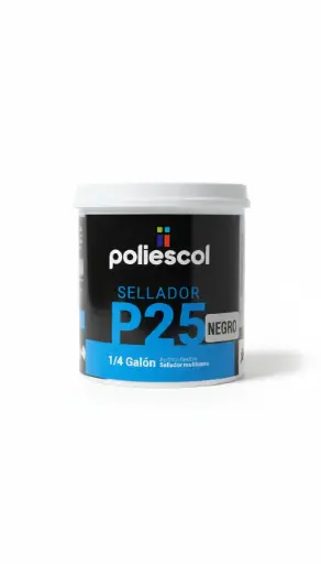 [340505] SELLADOR ACRILICO P25 NEGRO POLIESCOL 1/4 GALON