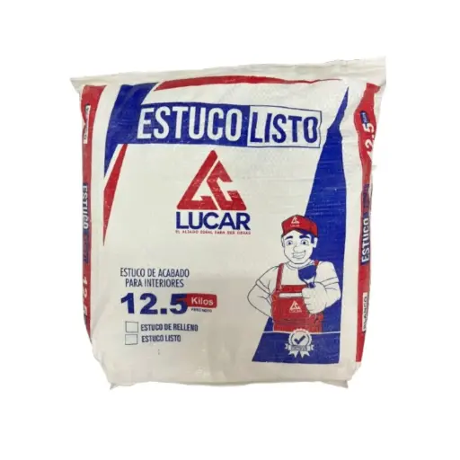 [203OBELL-12.5KG] ESTUCO LISTO INTERIOR LUCAR X 12,5 KG MEDIO BULTO
